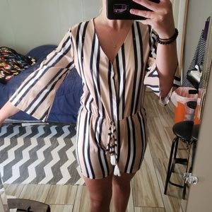 Never Worn Plunge Neck Romper